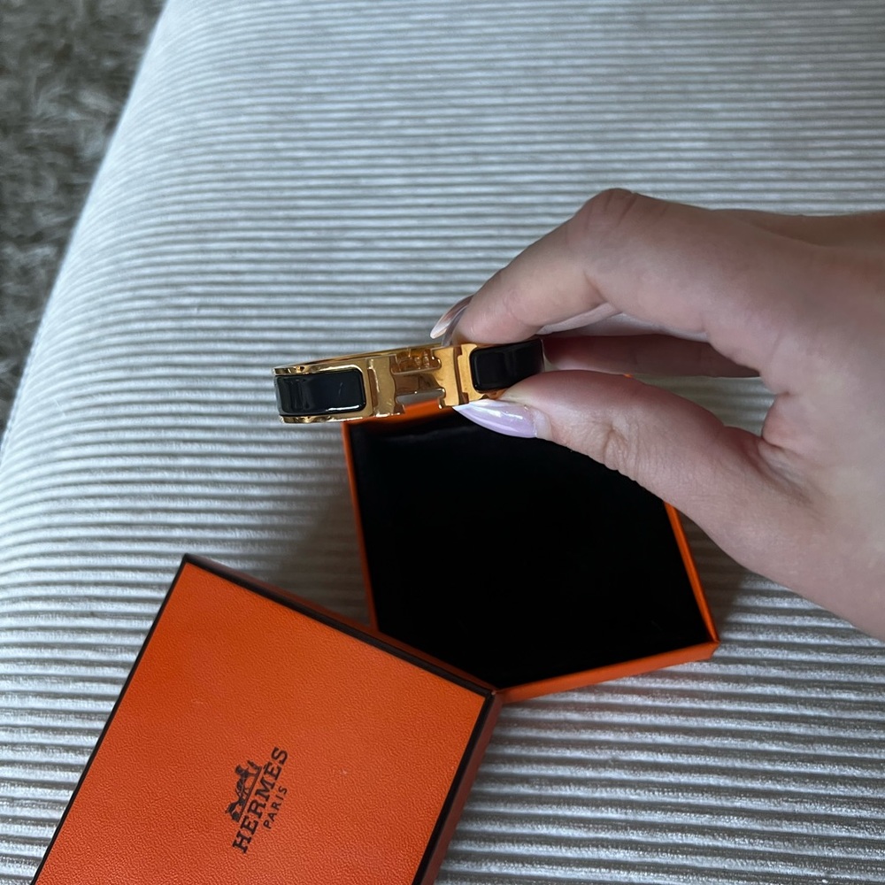 HERMES BLACK CLIC CLAC